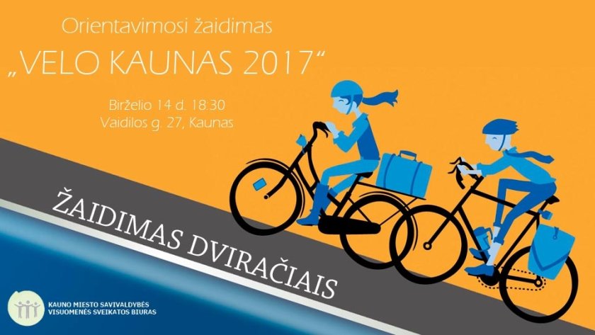 Orientavimosi žaidimas dviračiais "Velo Kaunas 2017" (I etapas)