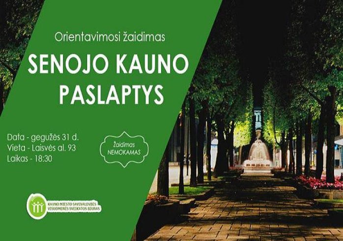 Orientavimosi žaidimas "Senojo Kauno paslaptys"