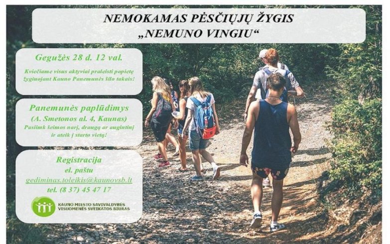Kauniečiai kviečiami į žygį "Nemuno vingiu"